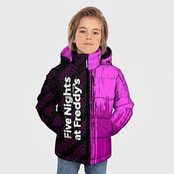 Куртка зимняя для мальчика FNAF pro gaming по-вертикали, цвет: 3D-черный — фото 2