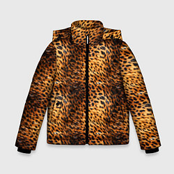 Куртка зимняя для мальчика Текстура кожи животного паттерн, цвет: 3D-светло-серый
