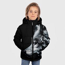 Куртка зимняя для мальчика Дымный волк, цвет: 3D-светло-серый — фото 2