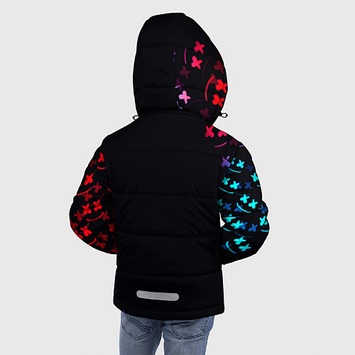 Зимняя куртка для мальчика Маршмеллоу неон / 3D-Светло-серый – фото 4