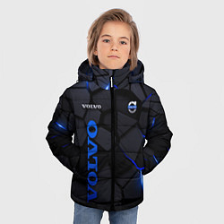 Куртка зимняя для мальчика Volvo - плиты с эффектом свечения, цвет: 3D-черный — фото 2