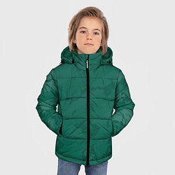 Куртка зимняя для мальчика Серо-зеленые разводы, цвет: 3D-красный — фото 2
