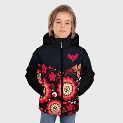 Куртка зимняя для мальчика Хохлома тревожная: мечта параноика, цвет: 3D-светло-серый — фото 2