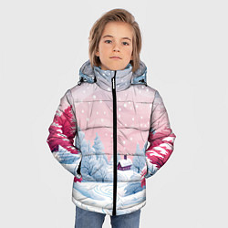 Куртка зимняя для мальчика Пушистый снегопад, цвет: 3D-красный — фото 2