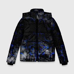 Зимняя куртка для мальчика Синие трещины