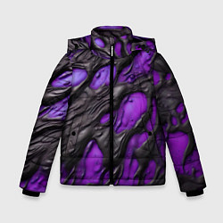 Куртка зимняя для мальчика Фиолетовая текучая субстанция, цвет: 3D-красный