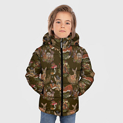 Куртка зимняя для мальчика Разные животные, цвет: 3D-светло-серый — фото 2