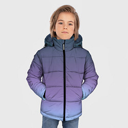 Куртка зимняя для мальчика Градиент синий фиолетовый голубой, цвет: 3D-черный — фото 2
