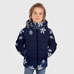 Куртка зимняя для мальчика Воздушные снежинки, цвет: 3D-светло-серый — фото 2