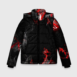 Зимняя куртка для мальчика Дым и текстуры