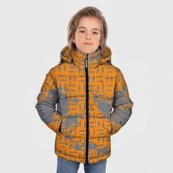 Куртка зимняя для мальчика Старый металл, цвет: 3D-светло-серый — фото 2