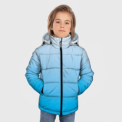 Куртка зимняя для мальчика Небесный голубой градиент, цвет: 3D-светло-серый — фото 2