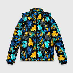 Зимняя куртка для мальчика Тропические лягушки