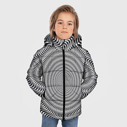 Куртка зимняя для мальчика Optical illusion, цвет: 3D-черный — фото 2