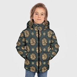 Куртка зимняя для мальчика Дракон - паттерн, цвет: 3D-черный — фото 2