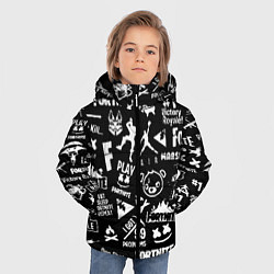 Куртка зимняя для мальчика Fortnite alllogo black, цвет: 3D-черный — фото 2