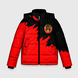 Зимняя куртка для мальчика СССР красный стиль силы