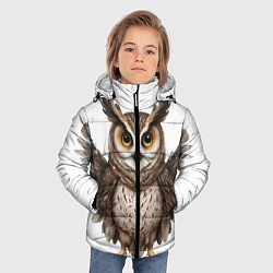 Куртка зимняя для мальчика Совушка с крыльями, цвет: 3D-красный — фото 2