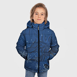 Куртка зимняя для мальчика Ледяной дракон 2024, цвет: 3D-черный — фото 2