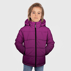 Куртка зимняя для мальчика Вишневый и черный градиент, цвет: 3D-красный — фото 2