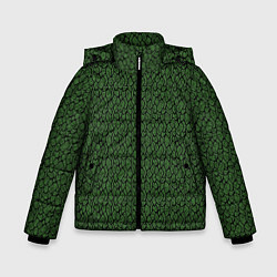 Зимняя куртка для мальчика Тёмно-зелёный паттерн