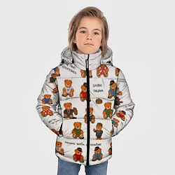 Куртка зимняя для мальчика Мишки-пацаны из СССР, цвет: 3D-черный — фото 2