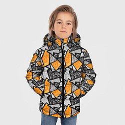 Куртка зимняя для мальчика Colored shards, цвет: 3D-светло-серый — фото 2