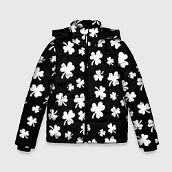 Куртка зимняя для мальчика Black clover pattern anime, цвет: 3D-черный