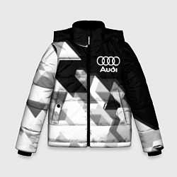 Куртка зимняя для мальчика AUDI geometry sport, цвет: 3D-светло-серый