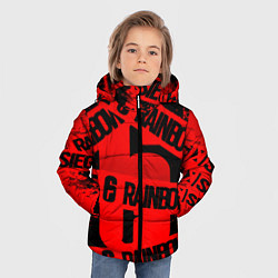 Куртка зимняя для мальчика Rainbox six краски, цвет: 3D-черный — фото 2