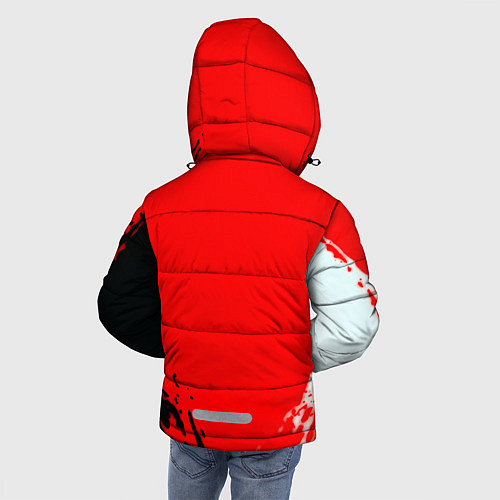 Зимняя куртка для мальчика Painkiller logo game шутер прошлого / 3D-Светло-серый – фото 4