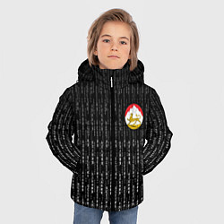 Куртка зимняя для мальчика Осетия Алания герб на спине, цвет: 3D-красный — фото 2