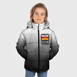 Куртка зимняя для мальчика 15 регион на спине, цвет: 3D-красный — фото 2