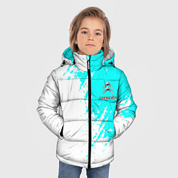 Куртка зимняя для мальчика Citroen краски голубой, цвет: 3D-красный — фото 2
