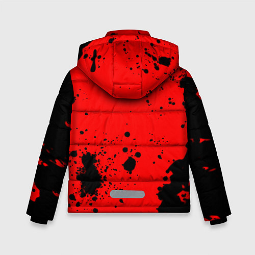 Зимняя куртка для мальчика BMW краски текстура красный / 3D-Красный – фото 2