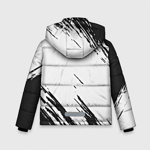 Зимняя куртка для мальчика Ювентус текстура спорт клуб / 3D-Красный – фото 2