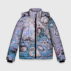 Куртка зимняя для мальчика Абстрактный узор, цвет: 3D-светло-серый