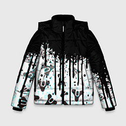 Куртка зимняя для мальчика Destiny pattern game abstraction, цвет: 3D-черный