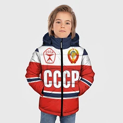 Куртка зимняя для мальчика Союз Советских Социалистических Республик - СССР, цвет: 3D-красный — фото 2