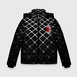 Куртка зимняя для мальчика Милан футбольный клуб, цвет: 3D-красный
