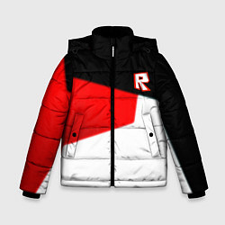 Куртка зимняя для мальчика Roblox текстура мобайл геометрия, цвет: 3D-красный