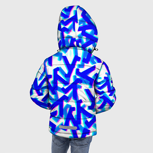Зимняя куртка для мальчика Half life black mesa steel logo / 3D-Светло-серый – фото 4
