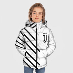 Куртка зимняя для мальчика Juventus sport geometry, цвет: 3D-светло-серый — фото 2
