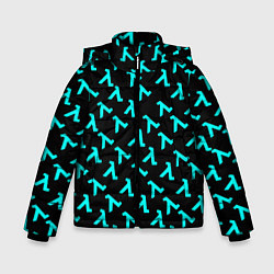 Куртка зимняя для мальчика Half life pattern freeman valve, цвет: 3D-светло-серый