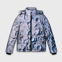 Куртка зимняя для мальчика Кратеры на Луне - star dust, цвет: 3D-черный