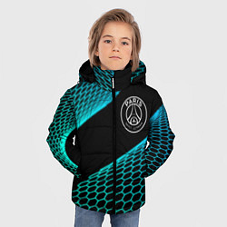 Куртка зимняя для мальчика PSG football net, цвет: 3D-черный — фото 2
