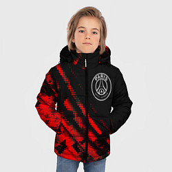 Куртка зимняя для мальчика PSG sport grunge, цвет: 3D-красный — фото 2