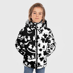 Куртка зимняя для мальчика Marshmello music pattern, цвет: 3D-светло-серый — фото 2