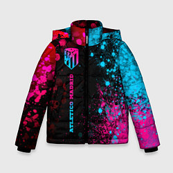 Зимняя куртка для мальчика Atletico Madrid - neon gradient по-вертикали