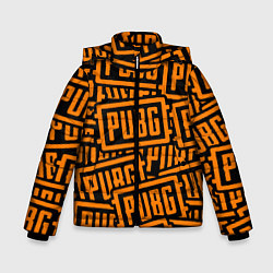 Куртка зимняя для мальчика PUBG pattern game, цвет: 3D-светло-серый